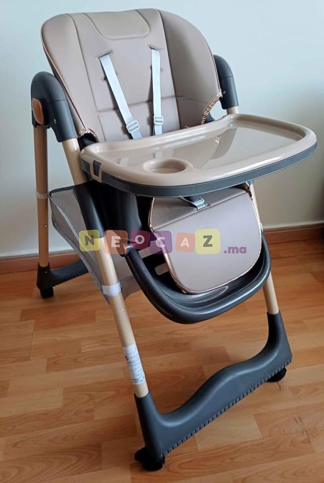 Chaise haute Bébé Beige - image 4