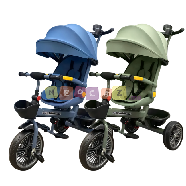 Tricycle poussette double face - image 1